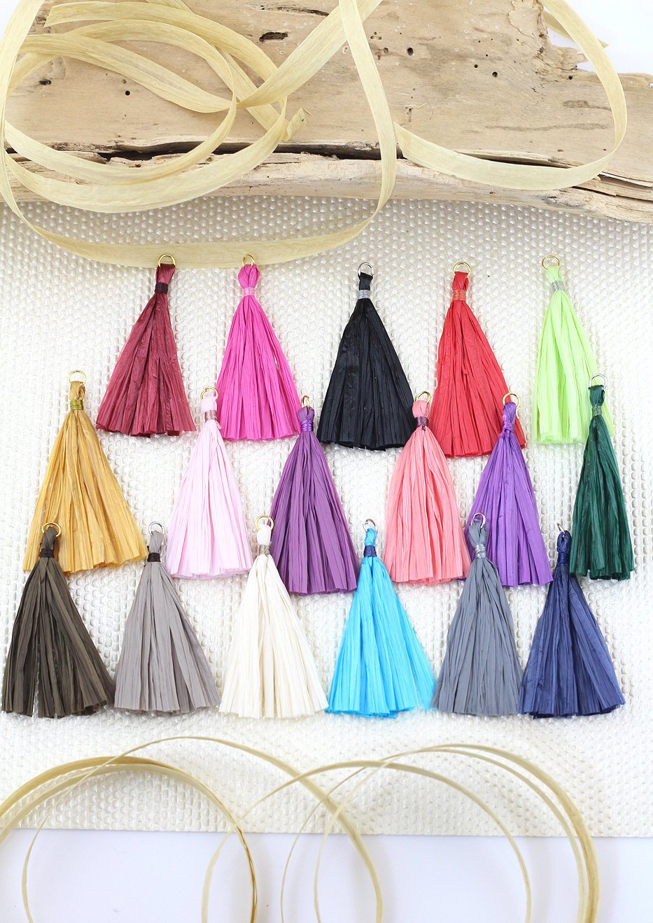 Metallic Tassels: 1.25 Handmade Tassels for Making Earrings/Jewelry