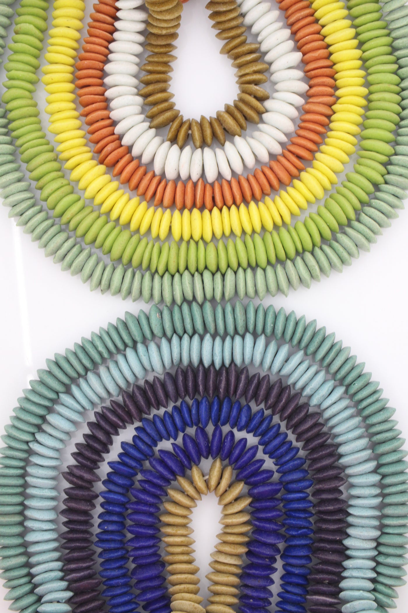 Ashanti Glass Rondelle Spacer Beads, Approx. 14x5mm, 110+ beads