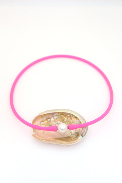 Janis The Pearl Silicone + Pearl Necklaces, Waterproof Everyday Jewelry