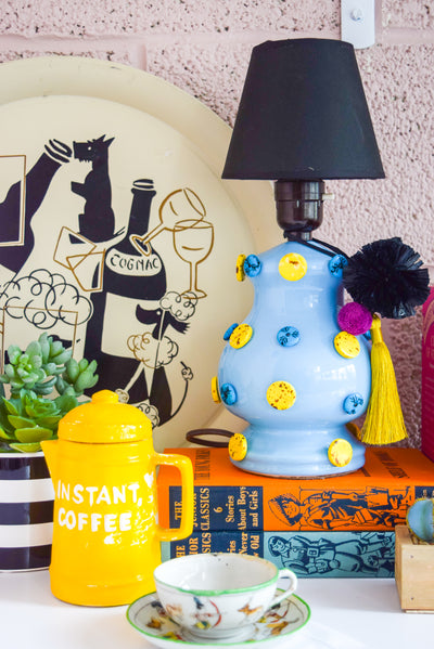 DIY Global Eclectic Upcycled Lamp