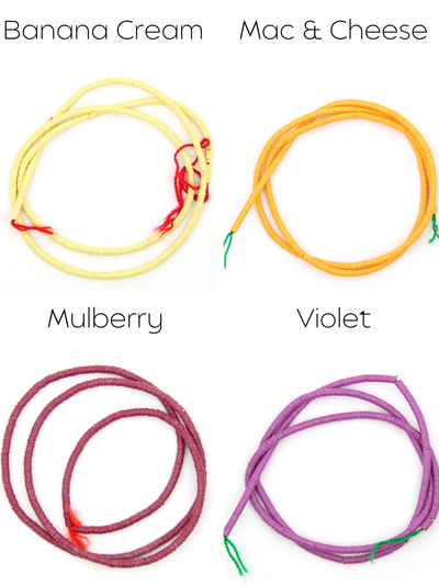 4mm Vinyl Record Beads: Ghanaian Handmade Heishi Disc Spacers