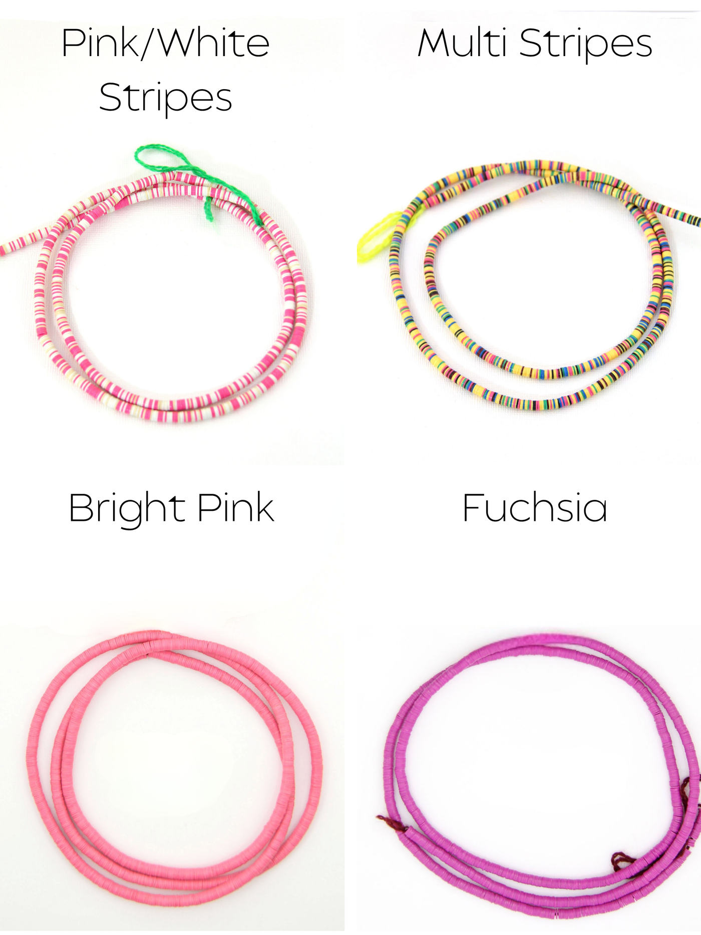 4mm Vinyl Record Beads: Ghanaian Handmade Heishi Disc Spacers