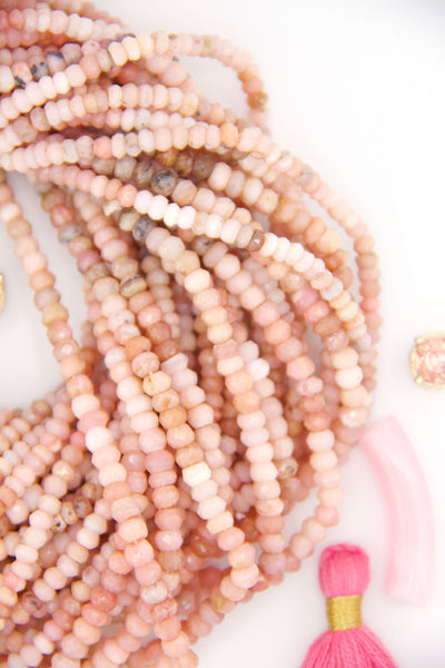 Pastel Pink Beads for DIY Valentine's Day jewelry and trendy pink DIY bracelets