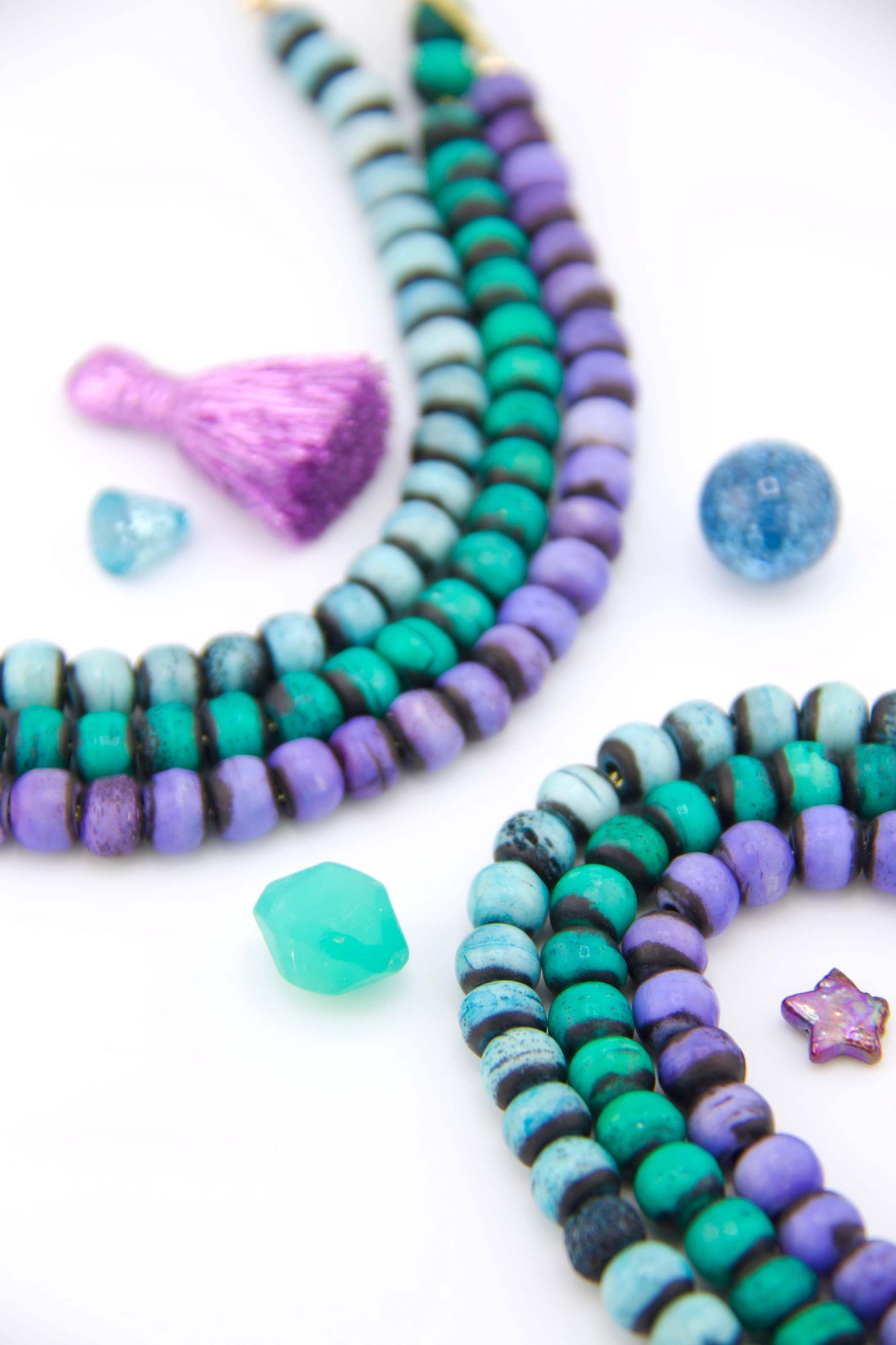 Dive into the ethereal beauty of the night sky with our Aurora Borealis Inspired Beads in shades 