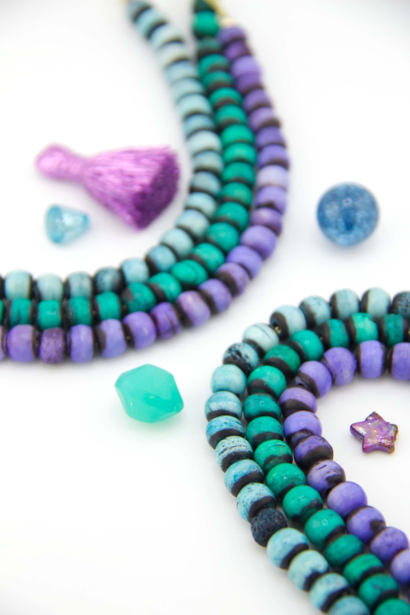 Dive into the ethereal beauty of the night sky with our Aurora Borealis Inspired Beads
