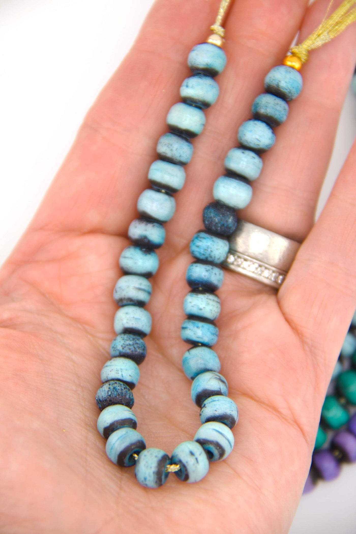 Aqua Beads for DIY jewelry inspired by the Northern Lights.