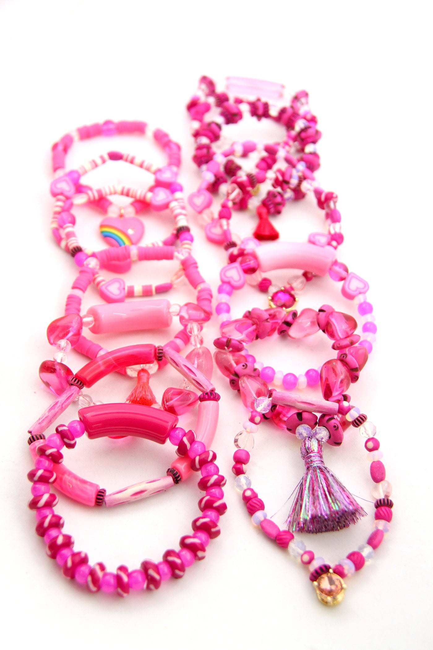 Barbie Inspired Bracelets, Beaded Bracelets, Matching Bracelets, Barbie Girl,  Malibu Barbie,barbie and Ken,bracelets for Her,beaded Jewelry 