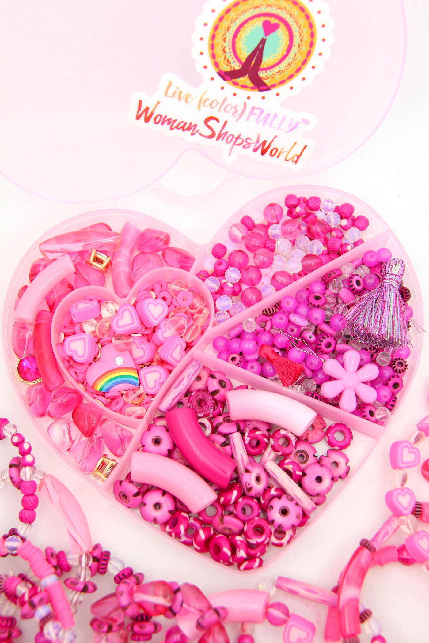 Barbie Friendship Bracelet Kit: Make 16+ Barbiecore Bracelets. 