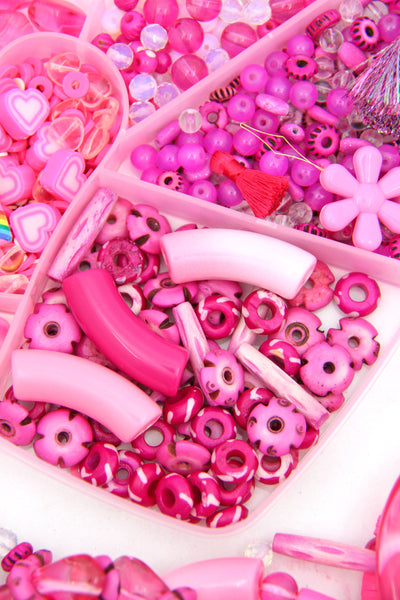 Barbie Friendship Bracelet Kit: Make 16+ Barbiecore Bracelets. 