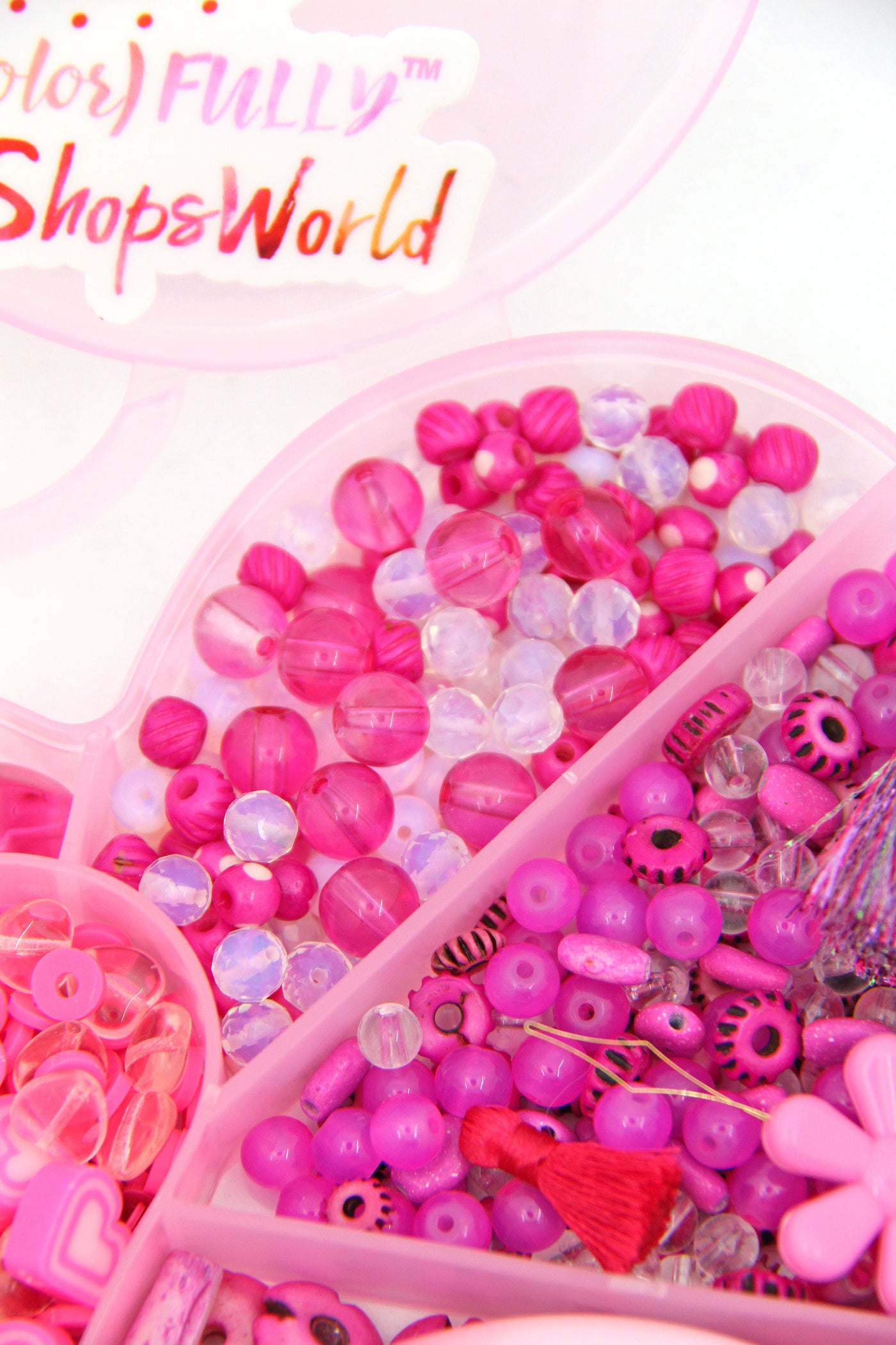 Barbie Kids Beaded Bracelet 3 Pack - Pink - American Brand
