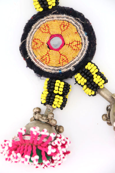 Beaded Tribal Pashtun Tassel, Purse Charm,  7" Tassel, TS14