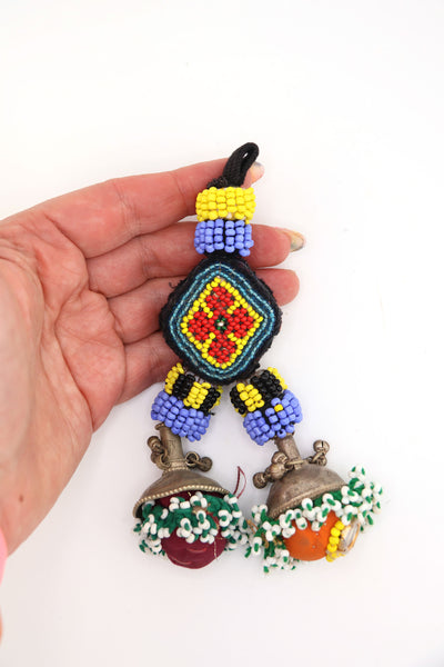 Beaded Tribal Pashtun Tassel, Purse Charm,  6" Tassel, TS15