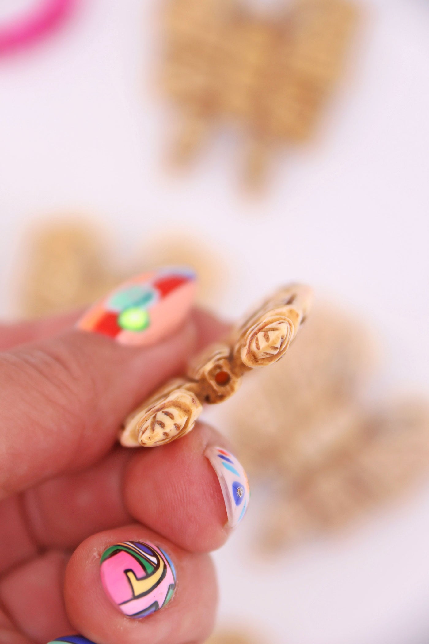 Butterfly Pendant, Hand Carved Bone, 1.5" Charm for making DIY nature-inspired jewelry