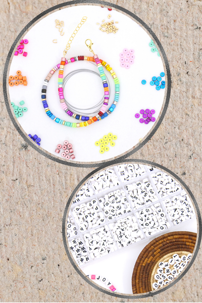 DIY Beaded Jewelry Making Kit: Enamel Candy Disc Necklace, Multicolor Bead Assortment