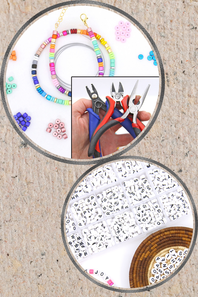 DIY Beaded Jewelry Making Kit: Enamel Candy Disc Necklace, Multicolor Bead Assortment