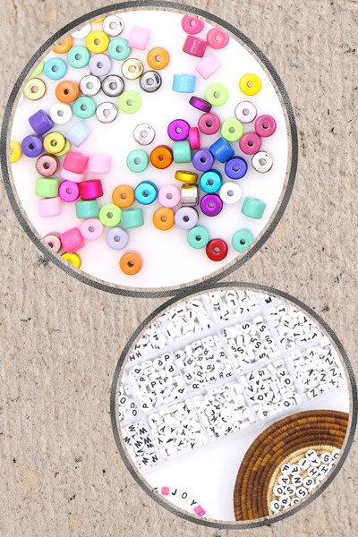 DIY Beaded Jewelry Making Kit: Enamel Candy Disc Necklace, Multicolor Bead Assortment