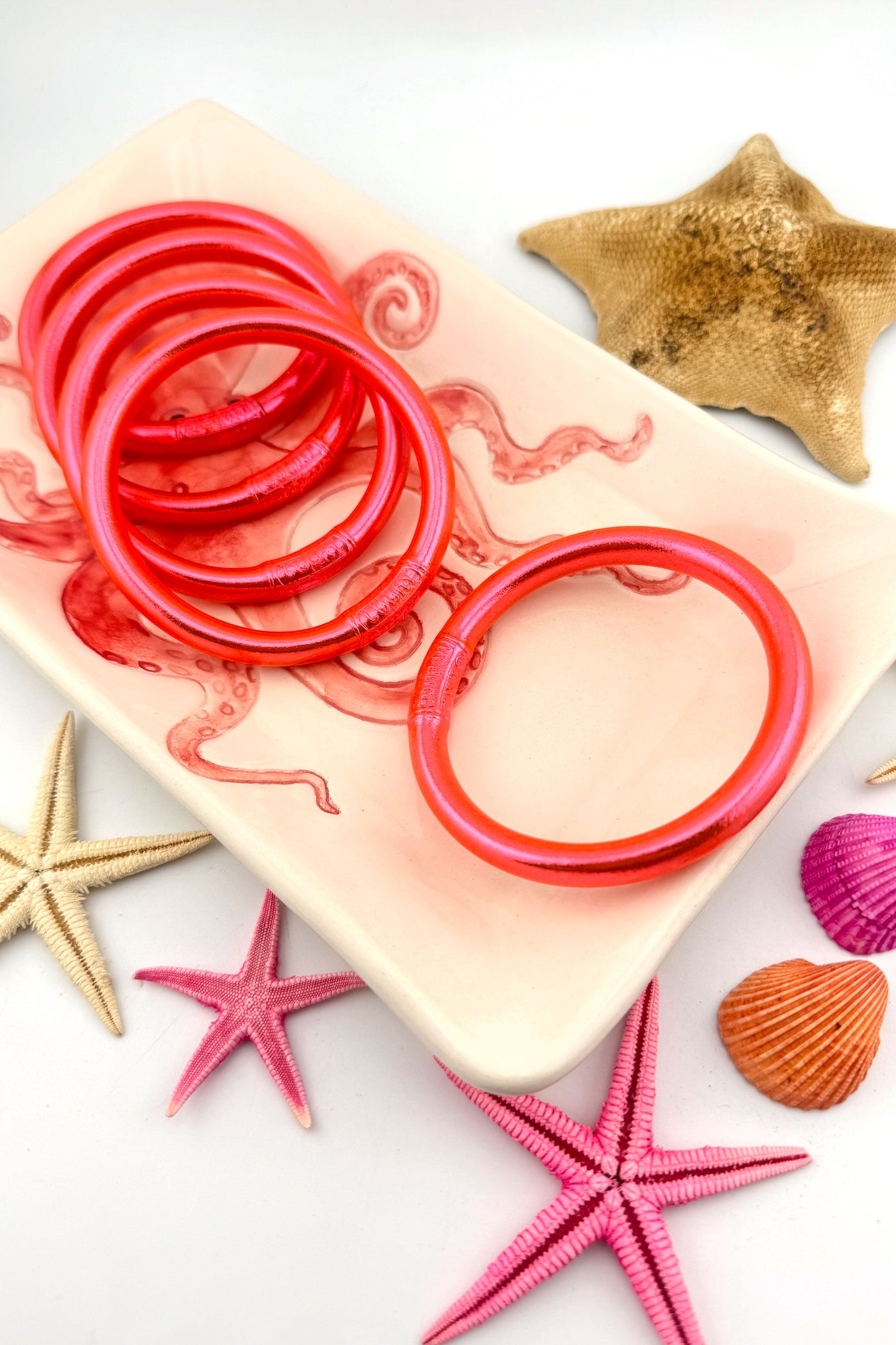 Coral Luxe Thai Buddhist Temple Bracelets, Mantra Bangle, Kumlai, Budha Girl Dupe Lucky Prayer Bracelets, or Temple Rushes, Blessed by Buddhist Monks