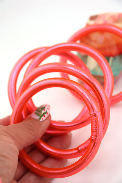 Coral Luxe Thai Buddhist Temple Bracelets, Mantra Bangle, Kumlai, Budha Girl Dupe Lucky Prayer Bracelets, or Temple Rushes, Blessed by Buddhist Monks