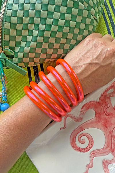 Coral Luxe Thai Buddhist Temple Bracelets, Mantra Bangle, Kumlai, Budha Girl Dupe Lucky Prayer Bracelets, or Temple Rushes, Blessed by Buddhist Monks