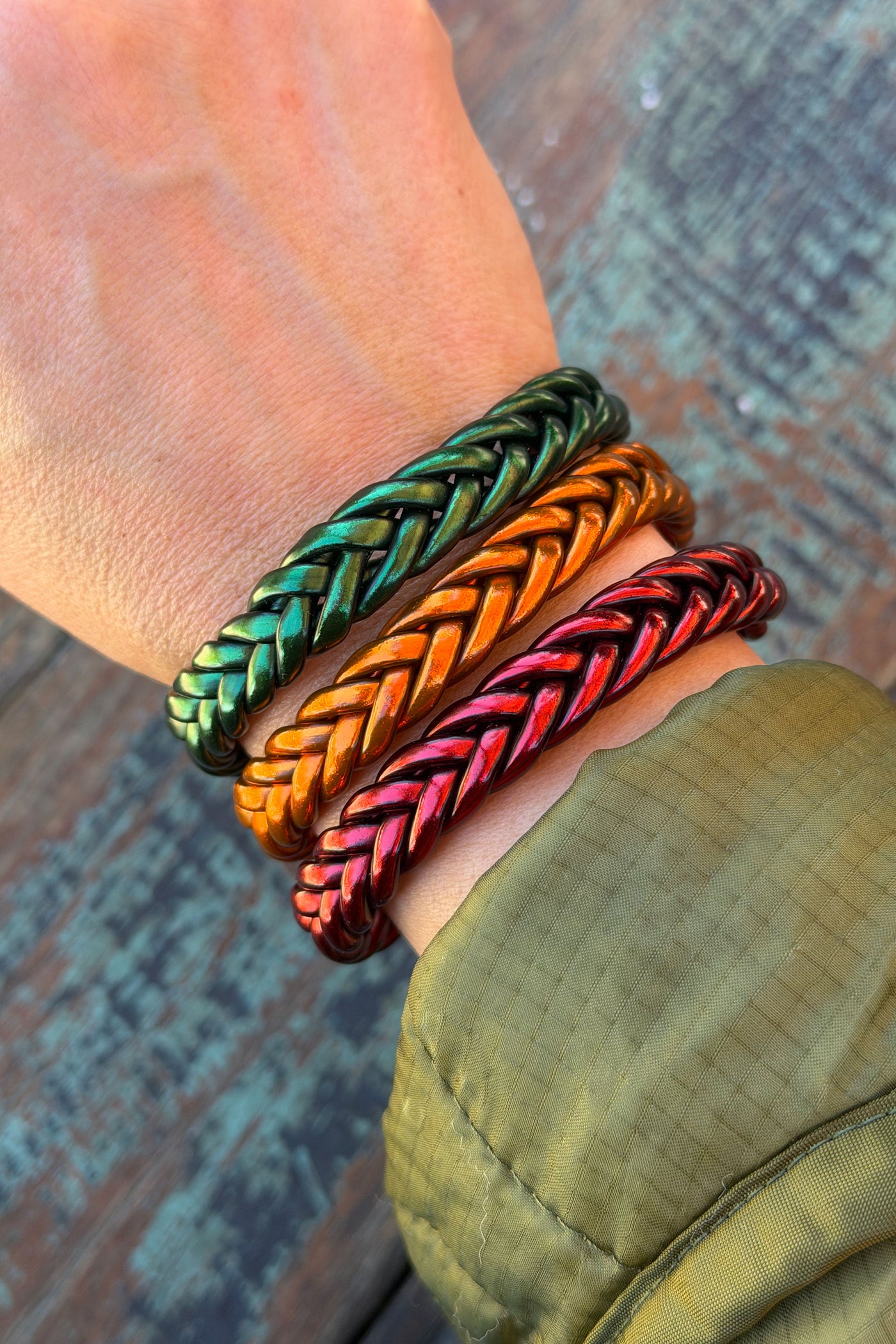 Single Braided Thai Buddhist Temple Bracelets, Mantra Bangle, Sizes Available