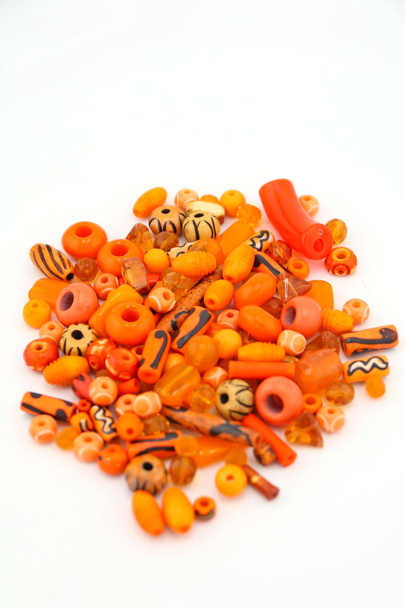 Orange Sacral Chakra Bead Grab Bag, Bead Soup, 100+ Beads Embrace the vibrant energy of the sacral