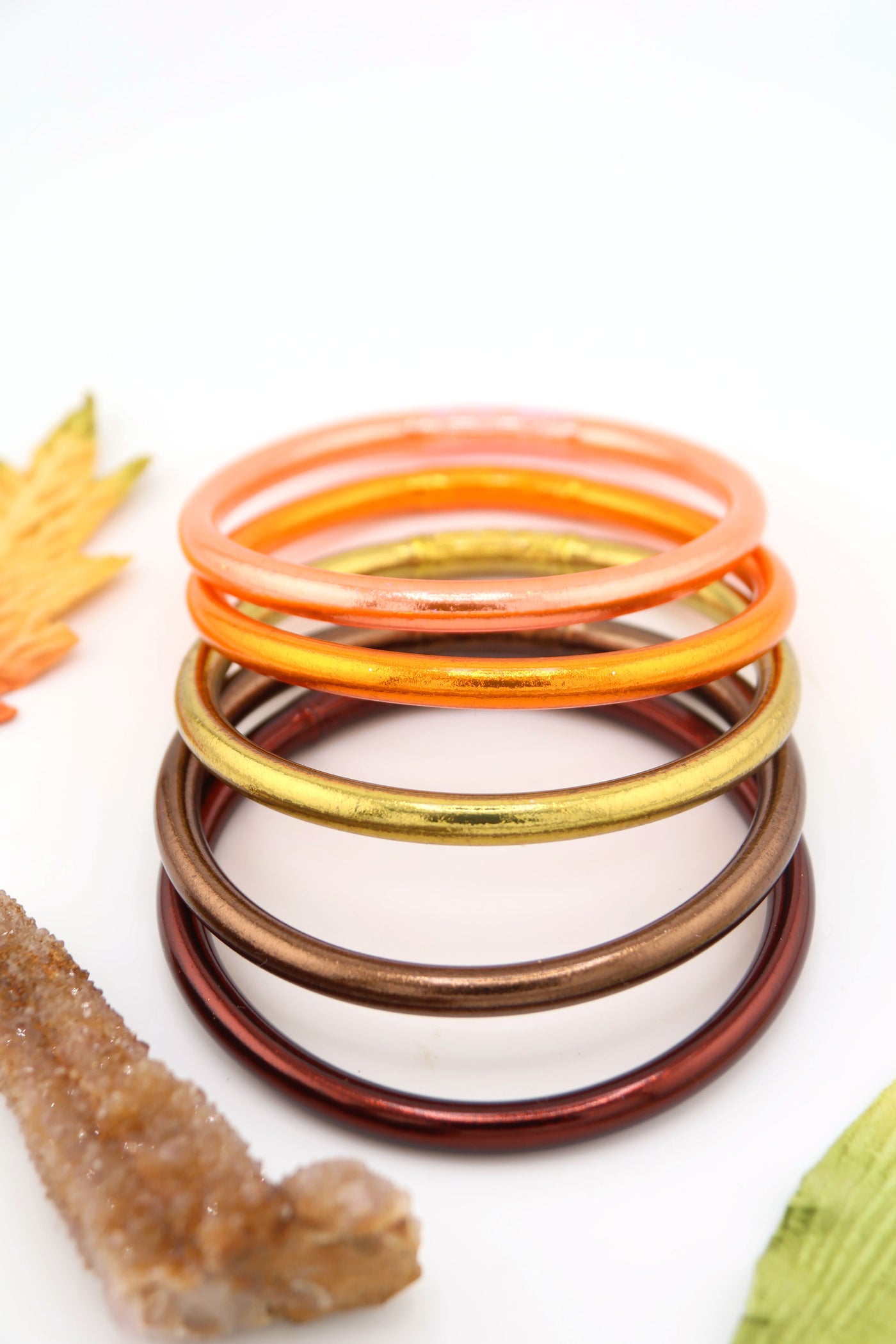 Pumpkin Spice Latte Thai Buddhist Temple Bracelets, Mantra Bangle Lucky Prayer Bracelets