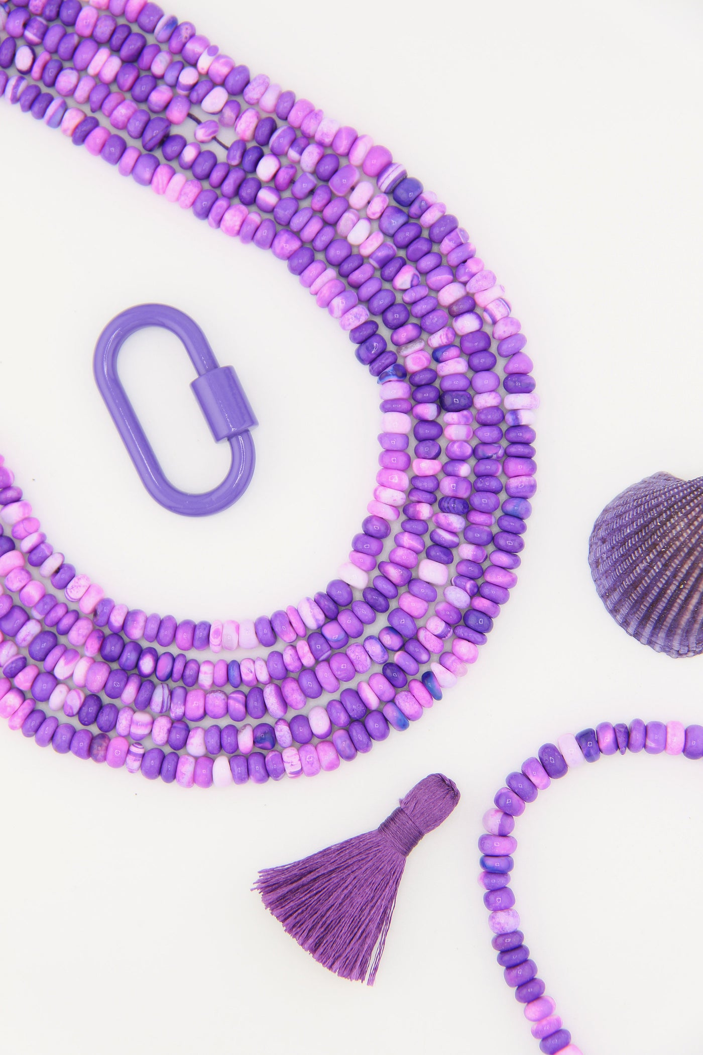 Purple Opal Smooth Rondelle Beads, 5-6mm AA Quality