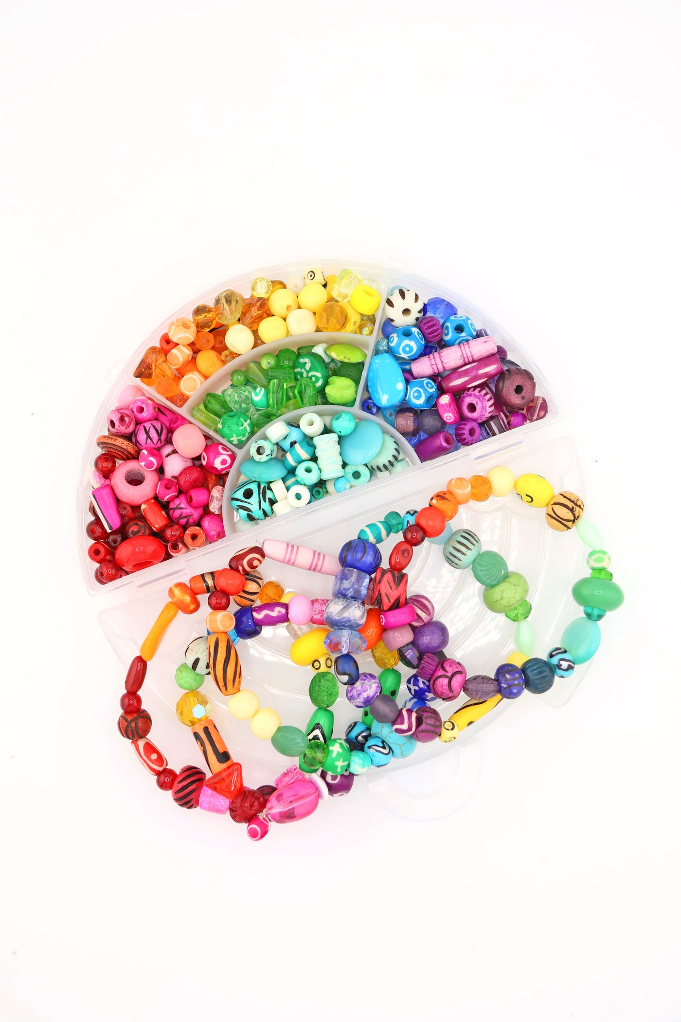 DIY Rainbow Stack Friendship Bracelet Kit: Make 6+ Multicolor Beaded Bracelets