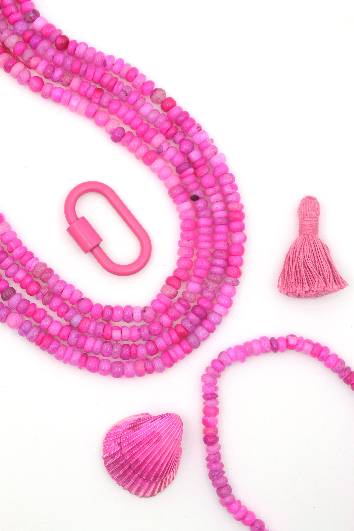 Beads for DIY Barbiecore jewelry and trendy pink DIY bracelets