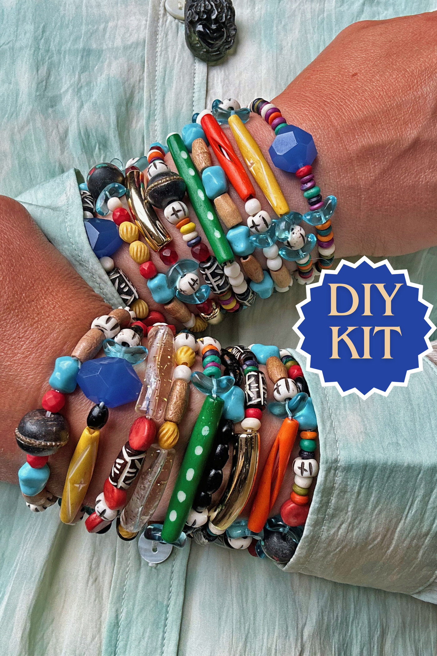 Santa Fe Stretchy Bracelet Making Kit - DIY 18+ Beaded Bracelets Refresh your bracelet stack and