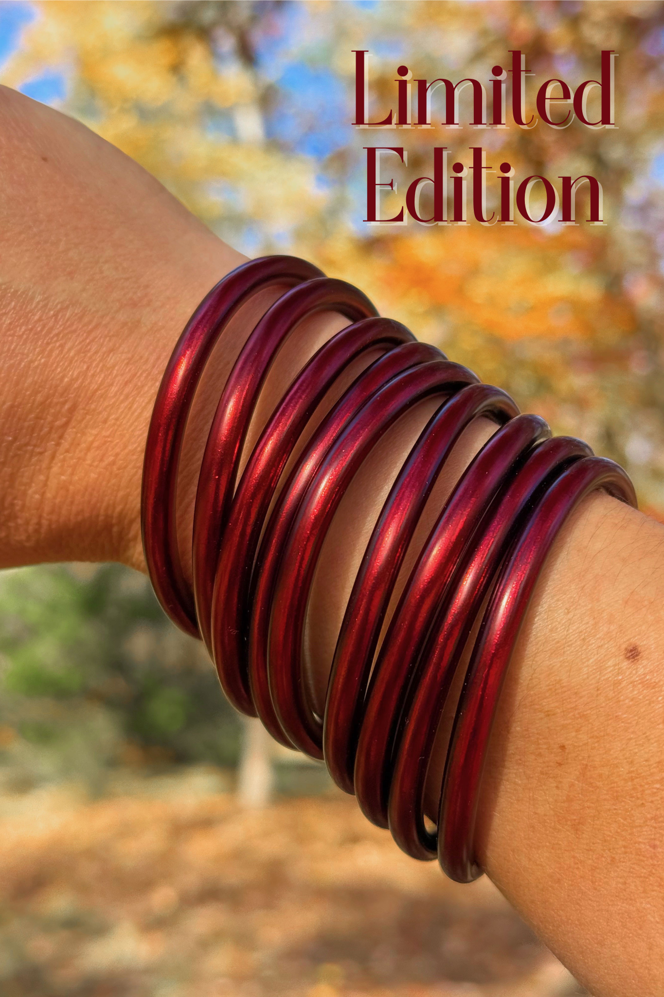 Santa's Sangria Limited Edition Burgundy Thai Buddha Temple Bracelets, Blessed by Monks