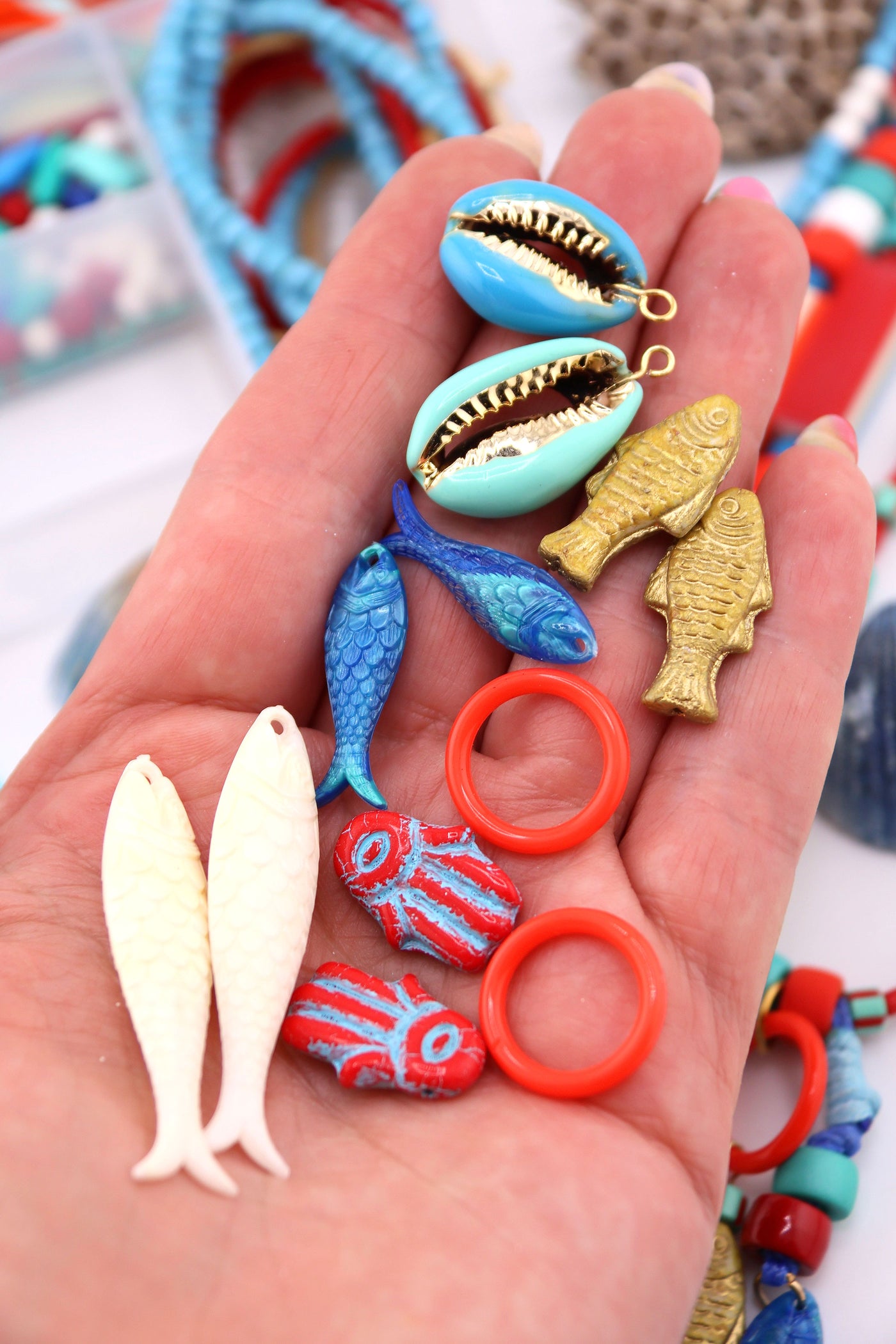 Sardine Girl Summer Jewelry Making Kit DIY Fisherman Aesthetic Jewelry Get hooked on the most joyfully nostalgic kit of the season 💙🐟