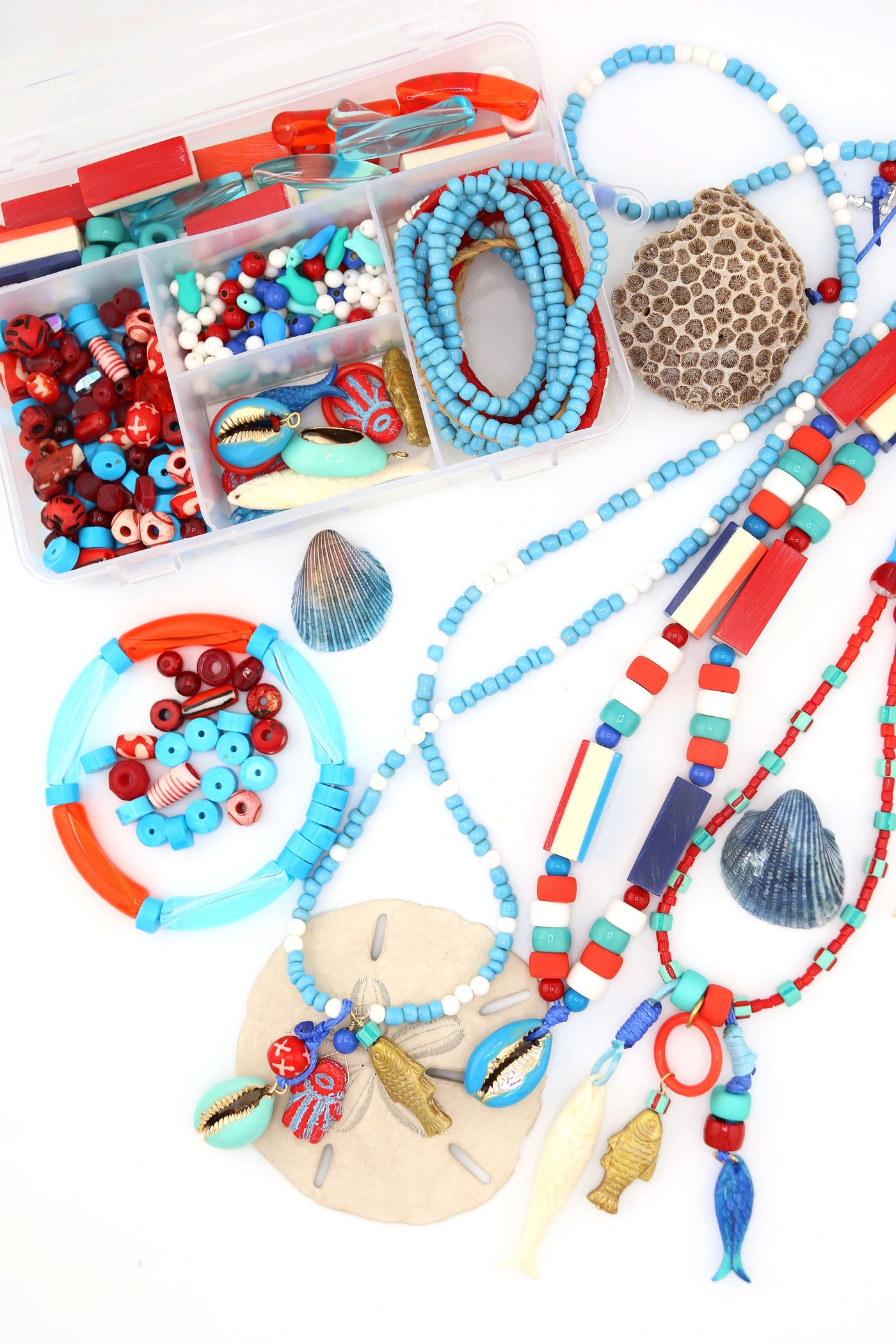 Sardine Girl Summer Jewelry Making Kit DIY Fisherman Aesthetic Jewelry Get hooked on the most joyfully nostalgic kit of the season 💙🐟