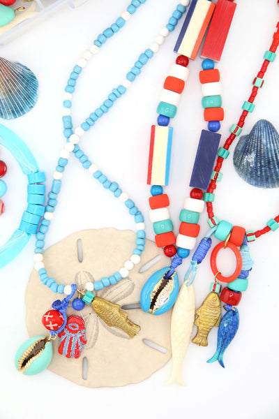 Sardine Girl Summer Jewelry Making Kit DIY Fisherman Aesthetic Jewelry Get hooked on the most joyfully nostalgic kit of the season 💙🐟