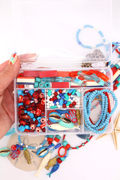 Sardine Girl Summer Jewelry Making Kit DIY Fisherman Aesthetic Jewelry Get hooked on the most joyfully nostalgic kit of the season 💙🐟