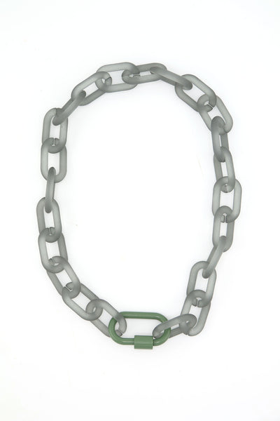 Acrylic Snap Link Necklace, Assorted Colors