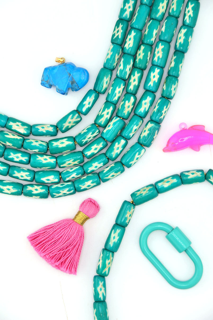 COBRA Bone Beads 1連 Hand Carved Bone Beads for Jewelry Making | WomanShopsWorld