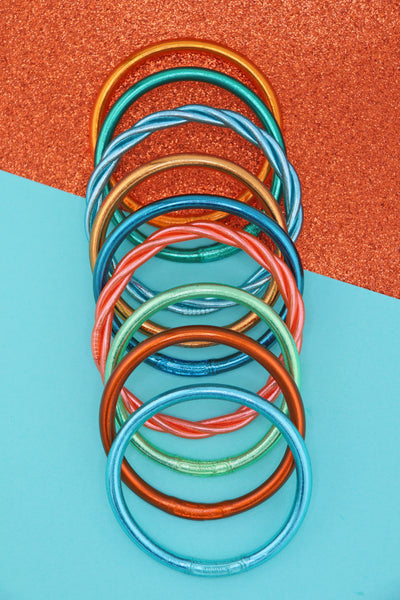 The Showgirl Bangle Stack, Thai Buddhist Temple Bracelets Set, Are you ready to enter your ✨SHOWGIRL✨ era?! Team WSW needed a bangle to take us to New Heights