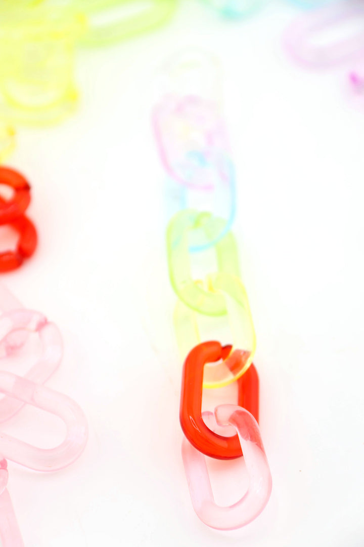 Snap Links: Acrylic Links for Jewelry Making, DIY Chain Necklaces