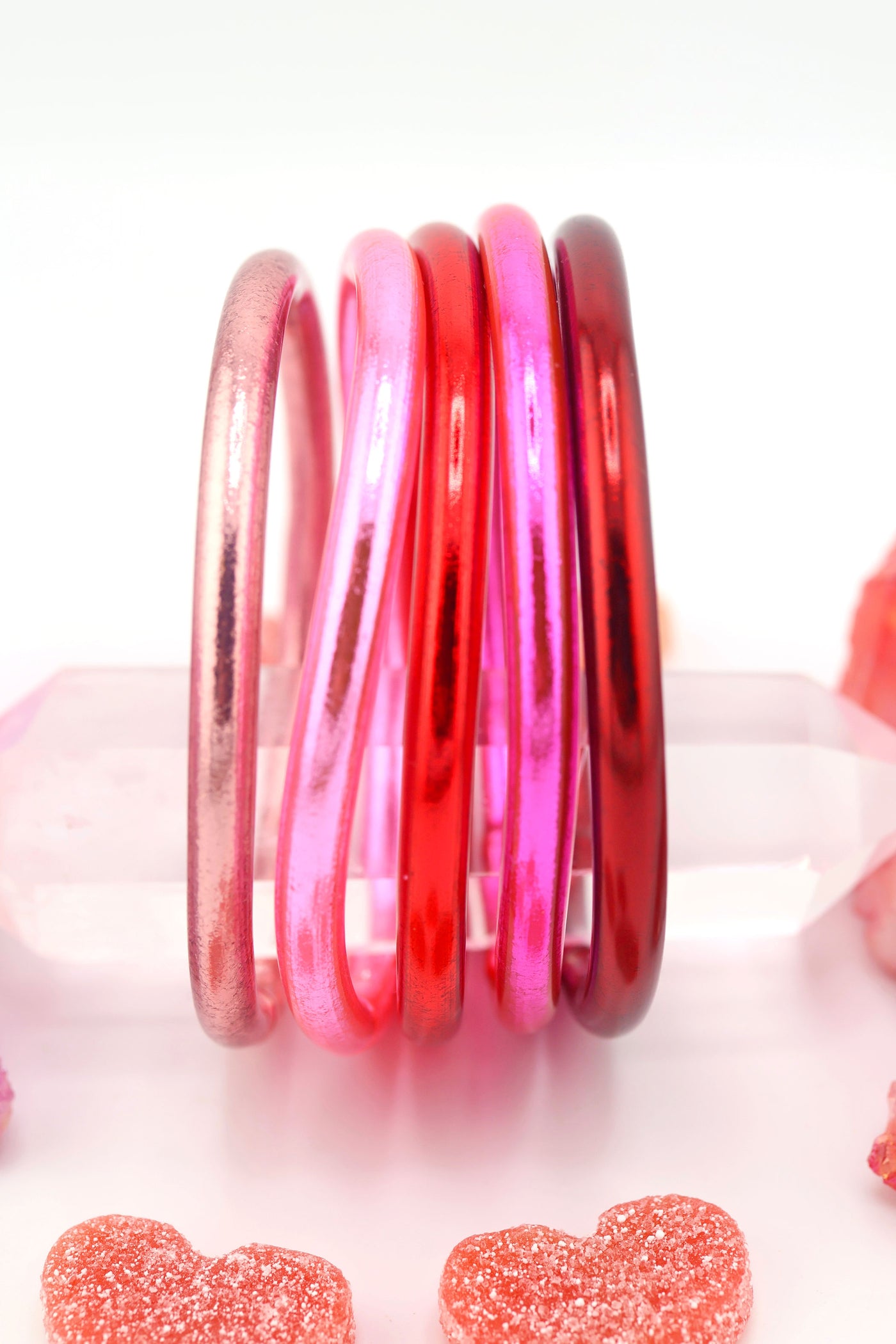 Limited Edition Valentine's Day Stack, Thai Buddhist Temple Bracelets, Mantra Bangles