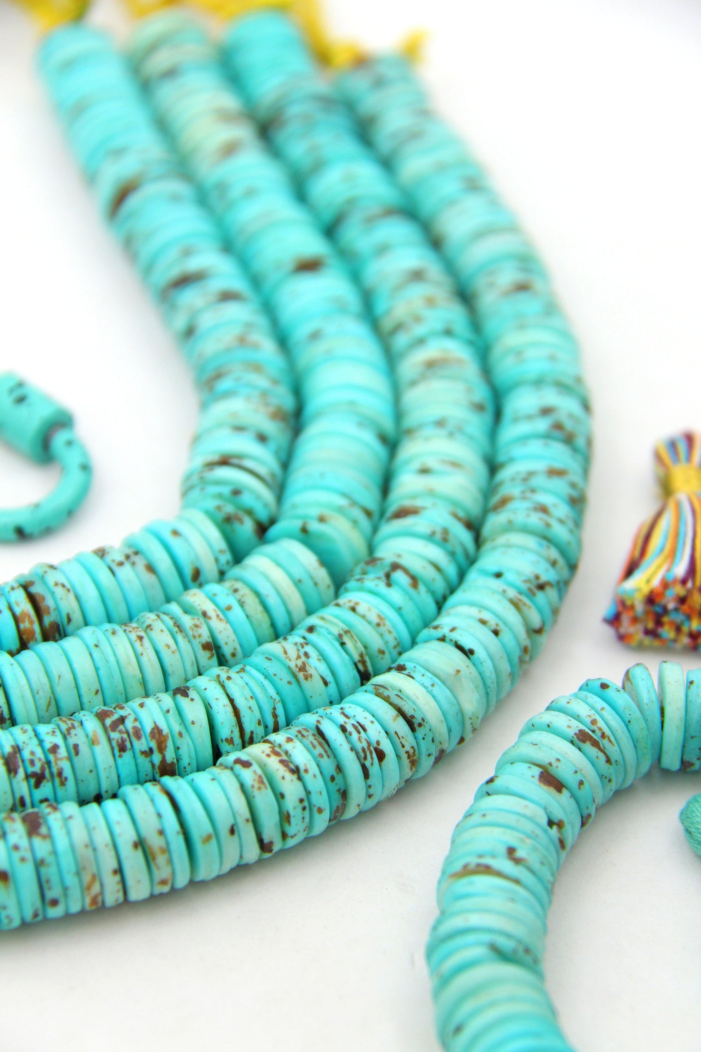 Heishi Beads for DIY Summer jewelry and making Outer Banks Friendship bracelets