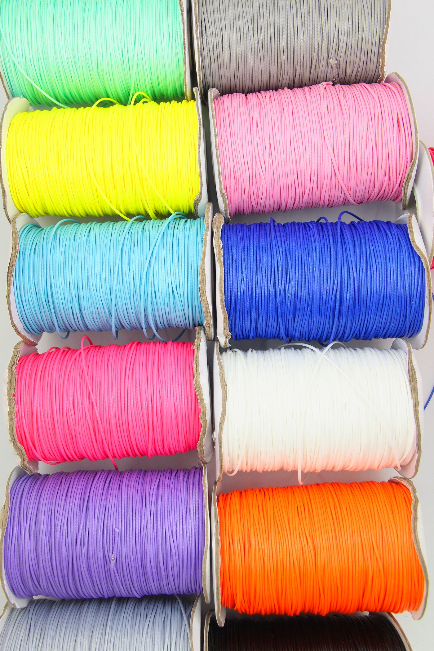 1mm Waxed Nylon Beading Thread, Macrame, Shamballa, Kumihimo Cord, Ass