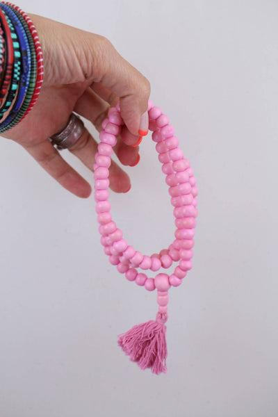 Pastel Pink beads from ShopWomanShopsWolrd