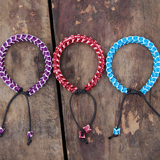 Colorful Snake Vertebrae Bracelets: Unisex Beaded Jewelry from Bali
