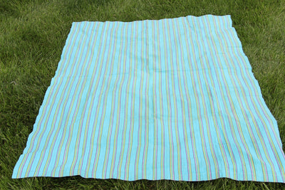 Striped Bohemian Picnic Blanket