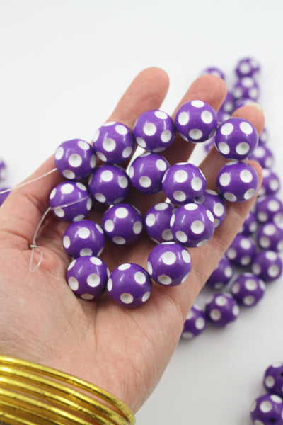 Purple Bead Charms for Crafts 