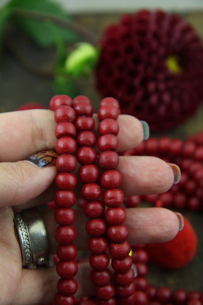 Red Beads for Yoga Meditation Buddhist Jewelry Making