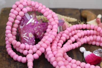 Pink beads from ShopWomanShopsWorld