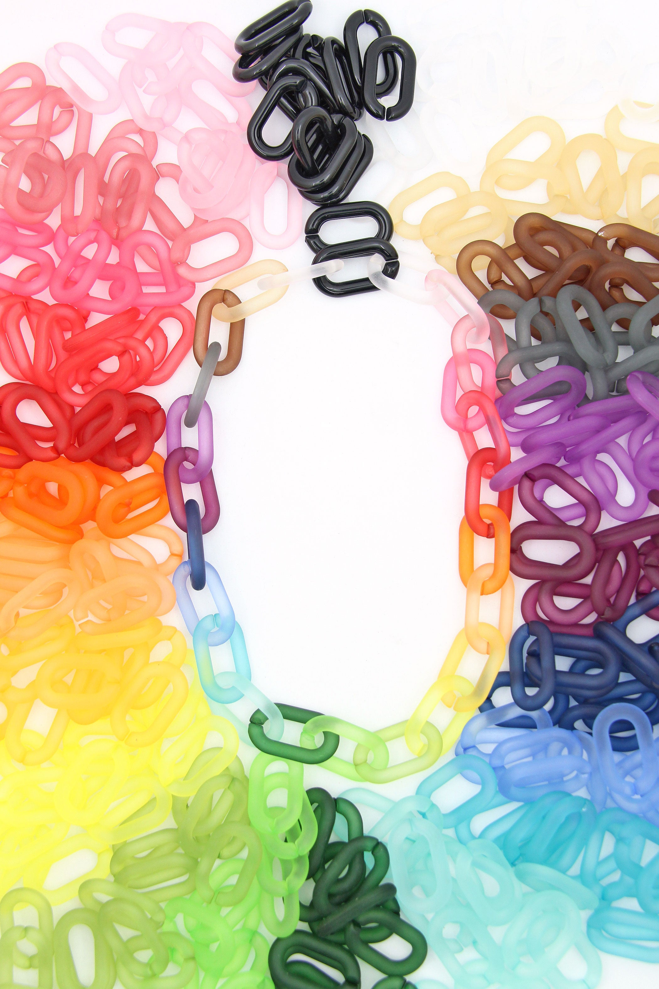 Snap Links: Acrylic Links for Jewelry Making, DIY Chain Necklaces or B ...