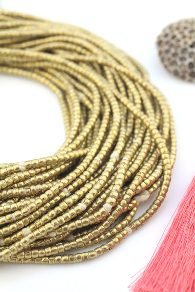 Golden spacer beads
